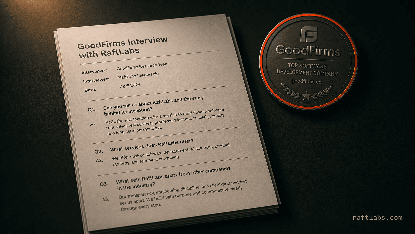 Top App Dev Company RaftLabs' Interview with GoodFirms