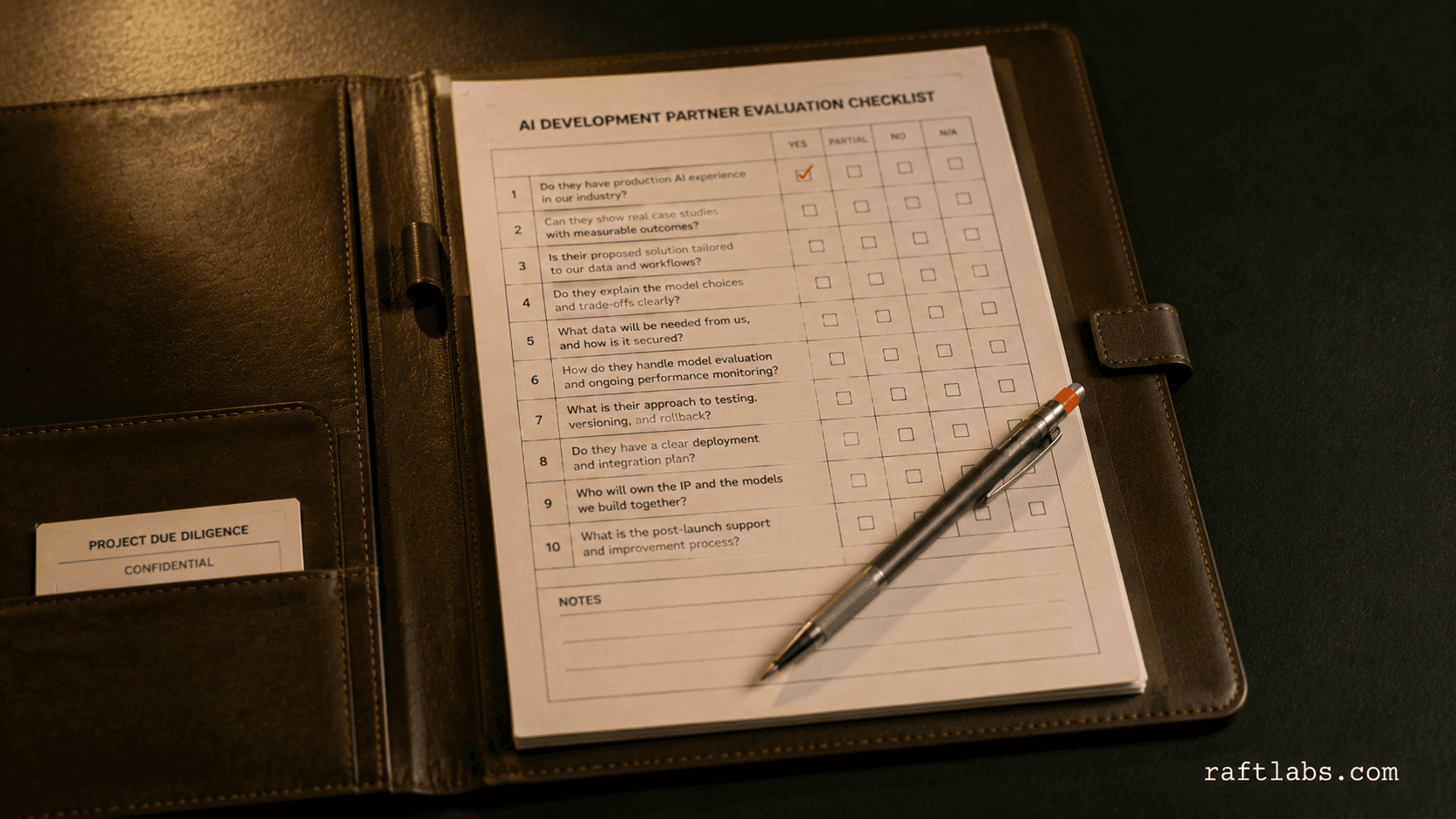 How to choose an AI development partner: A founder's checklist