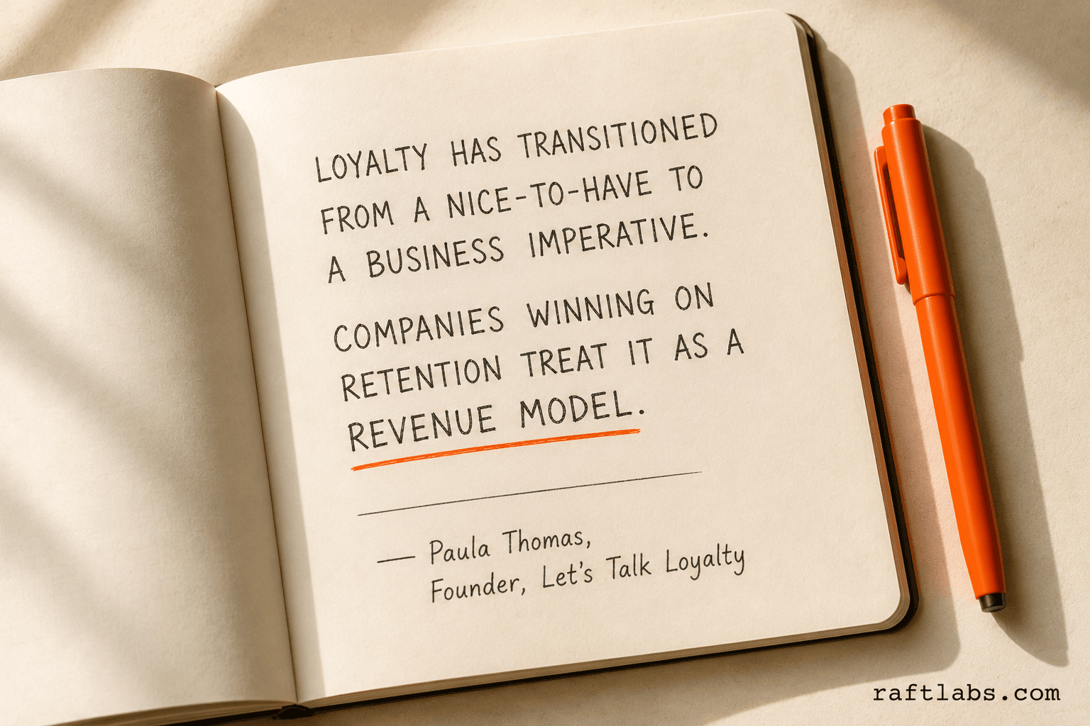 Paula Thomas on loyalty as a revenue model — expert pull quote