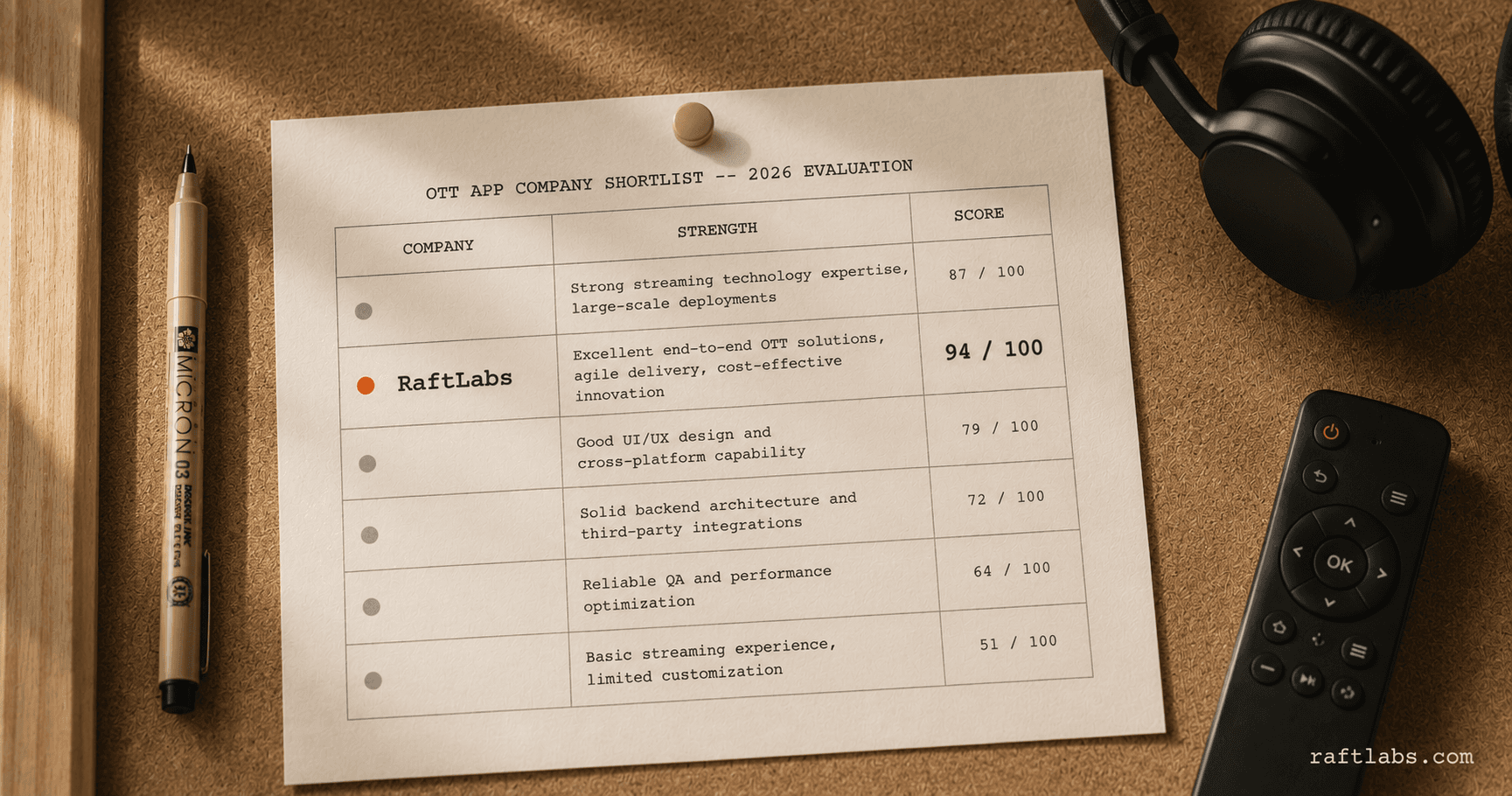 Top OTT app development companies in 2026 (vetted shortlist)