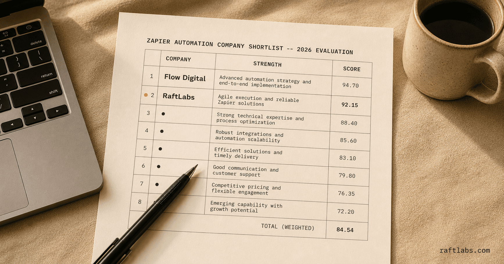 Top Zapier automation companies in 2026 (vetted shortlist)