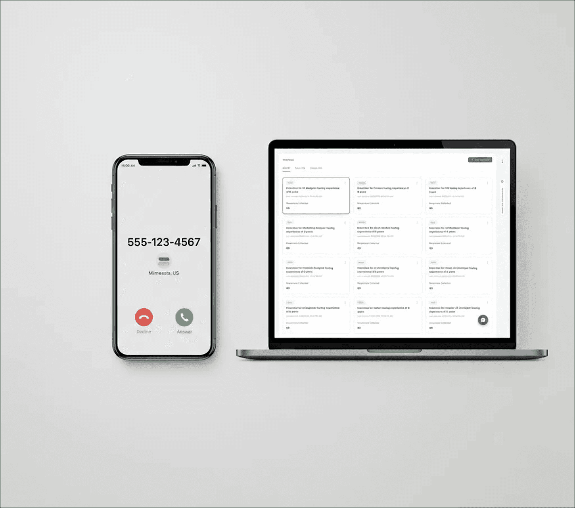 AI phone agent conducting voice interviews at scale