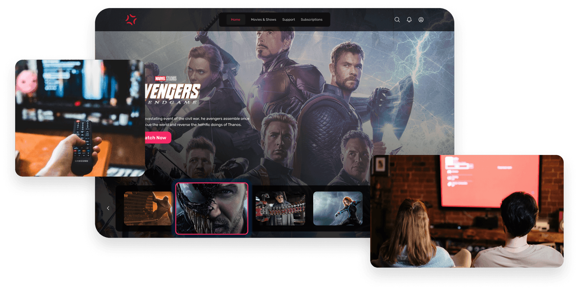 Custom OTT content delivery platform for remote theaters