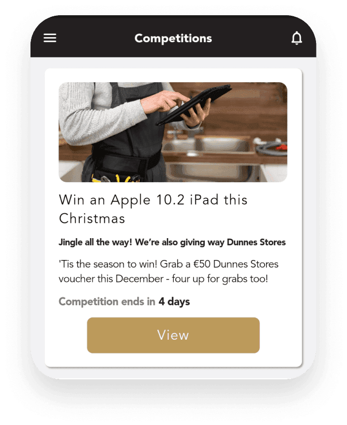 Monthly competition draws for Instantor Rewards members