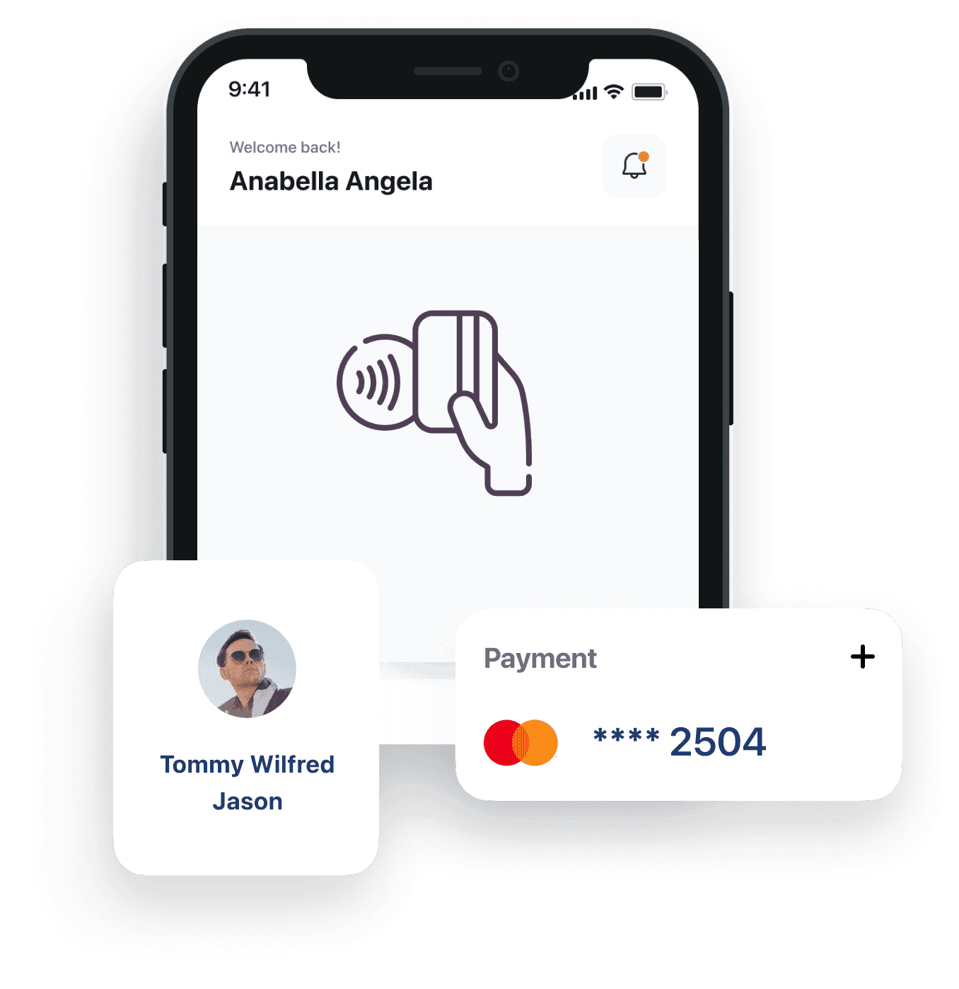 Contactless and tap-to-pay payment acceptance on mobile POS app