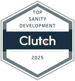 RaftLabs recognized as Clutch Top Sanity Development 2025 Award for Top Sanity Development 2025 from Clutch